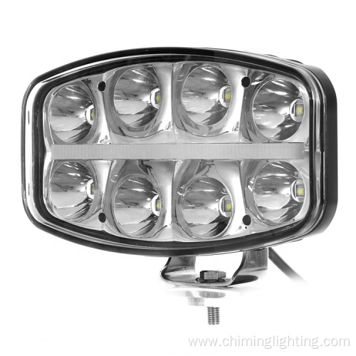 10"12-24V 64w ECE R112, ECE R7 ECE R10 oval IP 67 straight multifunctional with neon position light led driving light